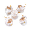 Natural Cultured Freshwater Pearl Pendants PEAR-E013-19-2