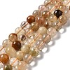 Natural Rutilated Quartz Beads Strands G-B029-B02-04-1