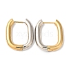 Rectangle Ion Plating(IP) 304 Stainless Steel Hoop Earrings for Women X-EJEW-L287-059GP-6