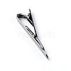 Brass Tie Clips KK-WH0034-84B-2