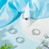 4Pcs Adjustable Brass Pad Ring Settings KK-BBC0011-83-4