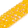 Electroplate Glass Beads Strands LS-EGLA-A044-T6mm-L05-1