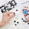 SUPERFINDINGS 100 Sets Plastic Doll Craft Eyes DIY-FH0006-68-4