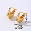 Geometric Hollow Earrings Women Stainless Steel Winter Ear Studs Fashion UN3143-5-1