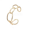 Alloy Oval Wrap Open Cuff Bangle BJEW-S118-120G-3