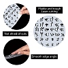 Gorgecraft 4Pcs 4 Style Plastic Drawing Painting Stencils Templates DIY-GF0005-23C-3