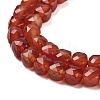 Natural Red Agate Beads Strands G-H042-A49-02-4