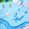 12 Strands 3 Styles Gradient Color Baking Paint Glass Bead Strands DGLA-TA0001-21A-8