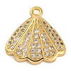 Rack Plating Brass Micro Pave Cubic Zirconia Pendants KK-Z070-09G-1