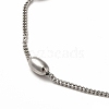 Non-Tarnish 304 Stainless Steel Curb Chain Necklaces NJEW-P275-01P-2