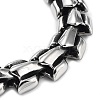 Non-Tarnish 304 Stainless Steel Viking Dragon Link Chain Bracelets for Men BJEW-D031-09P-3