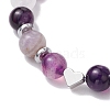 Gemstone Braided Bead Bracelets for Women Girl BJEW-JB11141-04-3