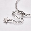 Tarnish Resistant 304 Stainless Steel Bracelet Making X-STAS-L248-006P-B-4