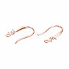 316 Surgical Stainless Steel Hook with Rhinestone Settings and Horizontal Loop STAS-N092-134RG-2