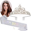 Alloy with Rhinestone Crown Hair Comb PW-WG9B224-03-1