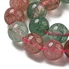 Natural Red and Green Strawberry Quartz Beads Strands G-B099-C03-04-4