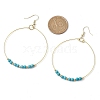 Synthetic Turquoise Dangle Earrings EJEW-JE05809-3