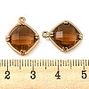 Brass with Glass Pendants KK-G486-03G-3