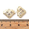 Rack Plating Brass Micro Pave Cubic Zirconia Pendants KK-K333-94G-3