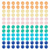 96Pcs 6 Colors Natural Mashan Jade Round Beads G-TA0002-36-1