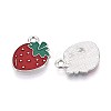 Fruit Alloy Enamel Charms PALLOY-S058-01P-03-1