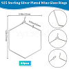 40Pcs Brass Earring Hooks STAS-BBC0016-25S-02-2