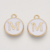 Golden Plated Alloy Charms LS-X-ENAM-S118-01M-1