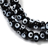 Handmade Evil Eye Lampwork Beads Strands LAMP-A007-02A-04-3