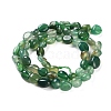 Natural Green Onyx Agate(Dyed & Heated) Beads Strands G-P497-01C-30-3