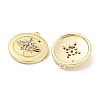 Brass Micro Pave Clear Cubic Zirconia Charms KK-S386-21G-2