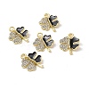 Alloy Enamel Connector Charms PALLOY-D011-04LG-2