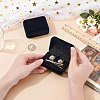 Portable Travel Velvet Jewelry Organizer Cases for Tie Clips CON-WH0089-248-3