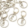 10Pcs Alloy Keychain Clasp Findings PALLOY-YW026-02-3