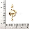 Brass Micro Pave Cubic Zirconia Pendants KK-C108-01F-G-3
