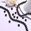 Dyed & Heated Natural Black Agate Beads Strands X-G-H1617-3