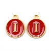 Golden Plated Alloy Enamel Charms LS-ENAM-S118-03I-1