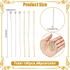 60Pcs 2Colors 304 Stainless Steel Ball Head for Craft Jewelry Making STAS-YW0011-27-2