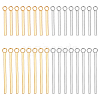 Unicraftale 32Pcs 4 Style 304 Stainless Steel Pendants STAS-UN0044-20-1