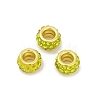 Alloy Rhinestone Clay Pave Beads ALRI-D300-04G-02-1