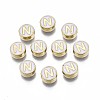 Alloy Enamel Beads X-ENAM-N052-006-01N-RS-1