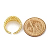 Rack Plating Brass Cuff Finger Rings for Women RJEW-M028-20G-3