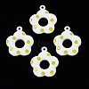 Spray Painted Alloy Pendants PALLOY-S142-002B-NR-1