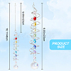 Glass Round Suncatchers Hanging Ornaments HJEW-WH20012-01-2