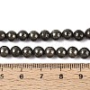 Natural Pyrite Beads Strands X-G-S249-01-6mm-4
