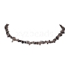 Natural Ice Obsidian Chip Beaded Necklace NJEW-JN04615-01-1