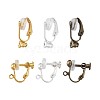 Kissitty Brass Screw Earring Converter and Clip on Earring Converter KK-KS0001-04-2
