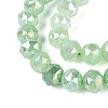 Anti-Tarnish Electroplate Glass Beads Strands GLAA-N064-8mm-09-4