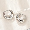 Brass Hoop Earrings for Women EJEW-U041-02P-3