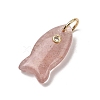 Natural Strawberry Quartz Pendants G-A297-01G-08-2