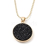 Alloy Rhinestone Pendant Necklaces NJEW-H306-A11-G-2